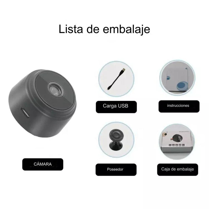 Mini Cámara Espía Wifi: Vigilancia Inalámbrica Full HD