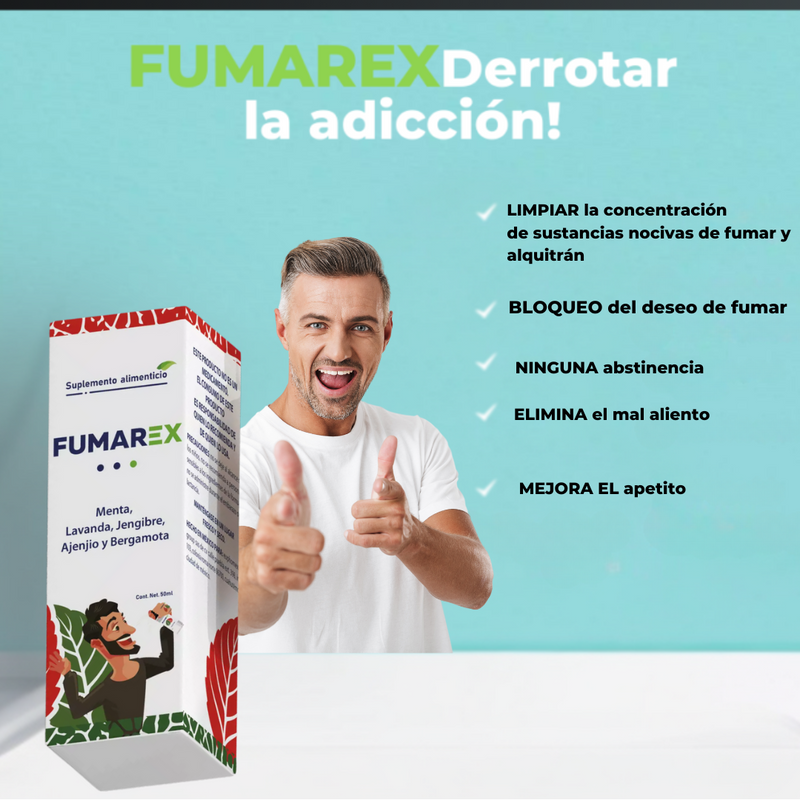 Fumarex® |  Spray Natural Para Dejar De Fumar 🚭
