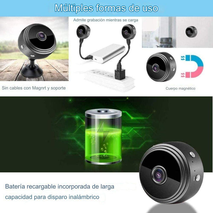 Mini Cámara Espía Wifi: Vigilancia Inalámbrica Full HD