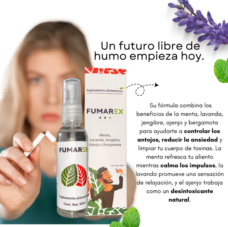 Fumarex® |  Spray Natural Para Dejar De Fumar 🚭