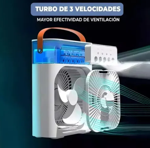 Ventilador Humidificador Portátil 3 en 1 ❄️