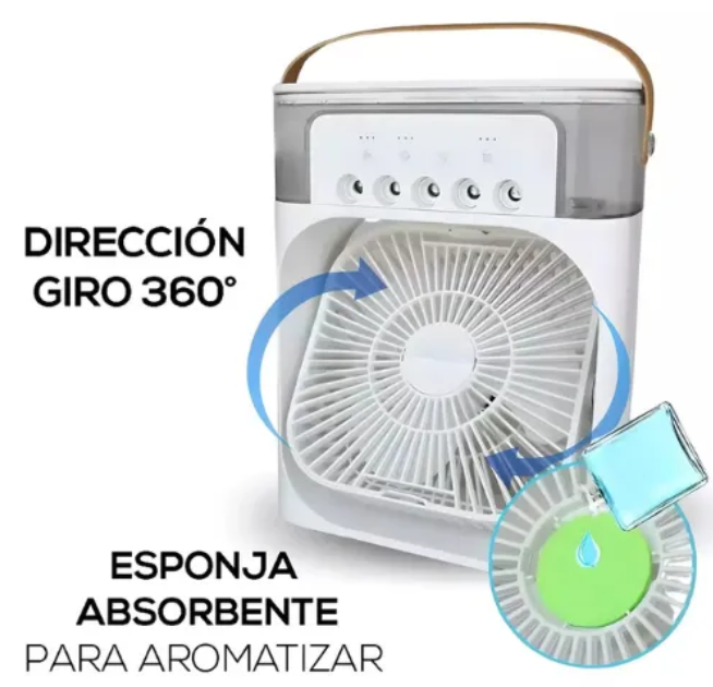 Ventilador Humidificador Portátil 3 en 1 ❄️