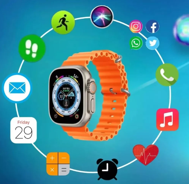 Combo Supremo Reloj X8 Ultra – Todo lo que necesitas para dominar tu día con practicidad y presencia